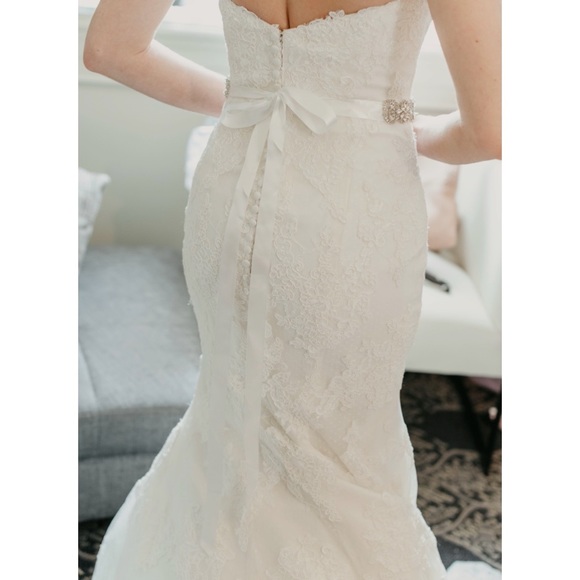 Maggie Sottero Strapless Wedding Dress - Picture 3 of 7